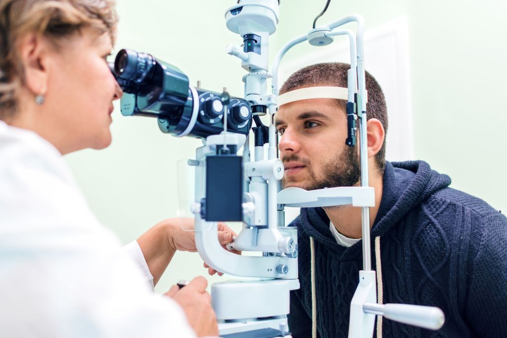 Exame mapeamento de retina