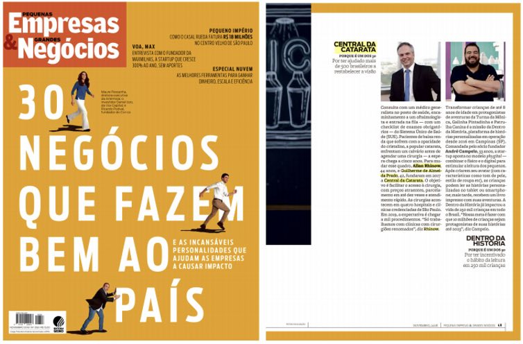 Central da Visão na Pequenas Empresas Grandes Negócios