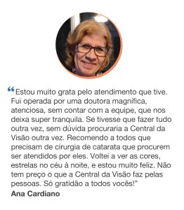 Depoimento pacientes Central da Visão