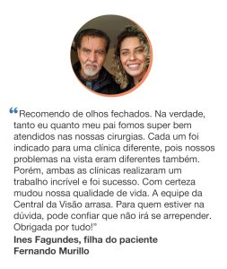 Depoimento pacientes Central da Visão