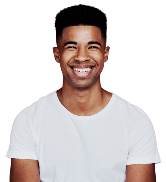 Homem sorridente